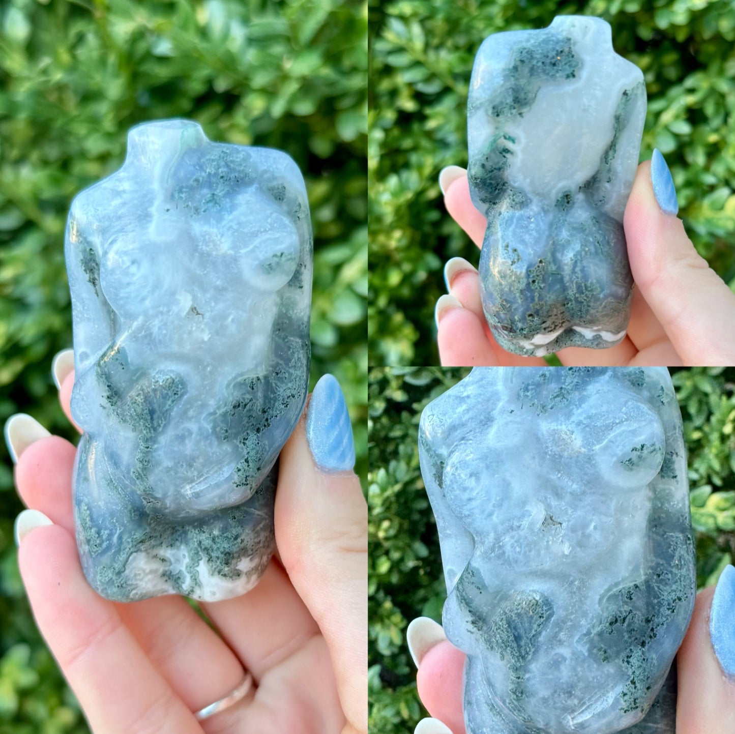 Crystal Goddess Body Carvings| Multiple Sizes| Choose Your Material