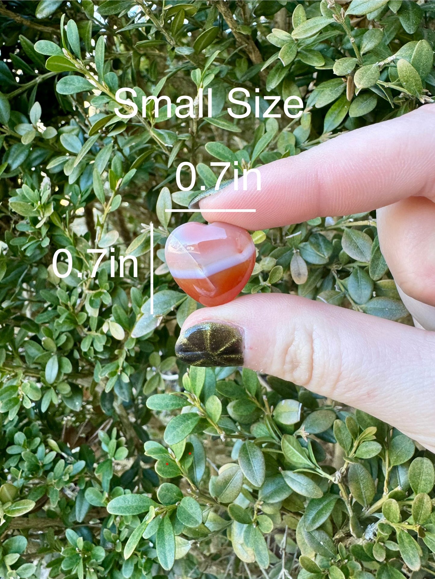 Mini Crystal Heart Carvings| 1 Piece| Mini| Small| Choose your Material