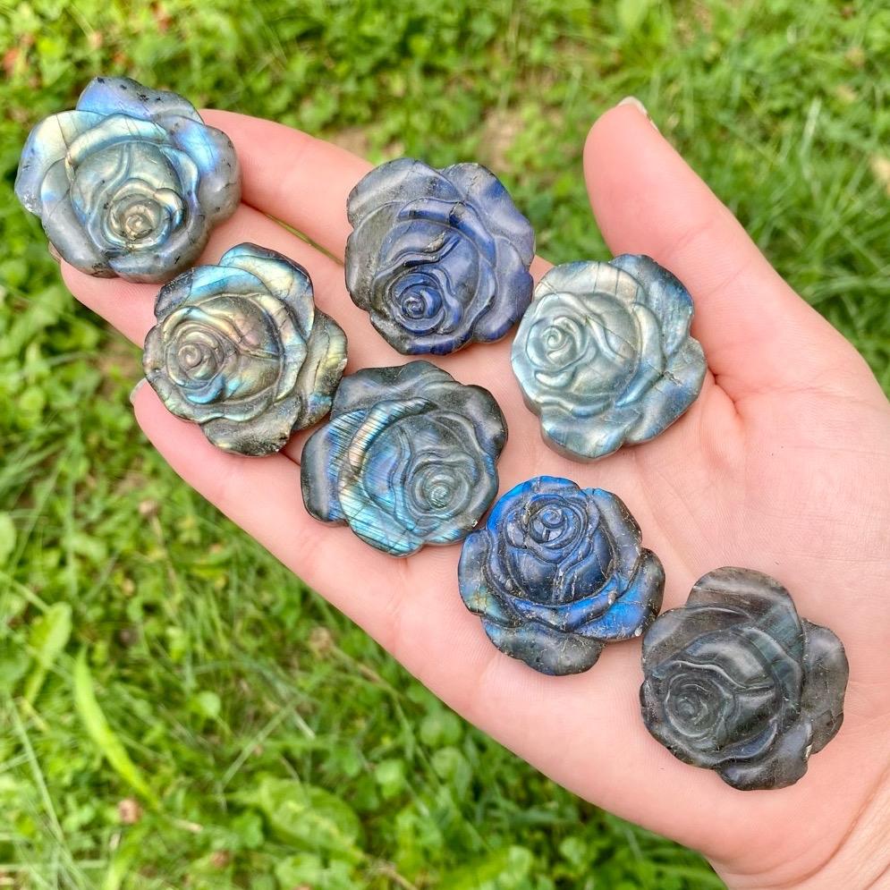 One Labradorite Carving| Fairies| Pegasus| Butterflies