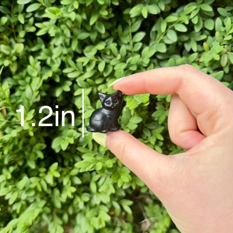 Mini Crystal Cat Carvings| Choose Your Material| One Piece