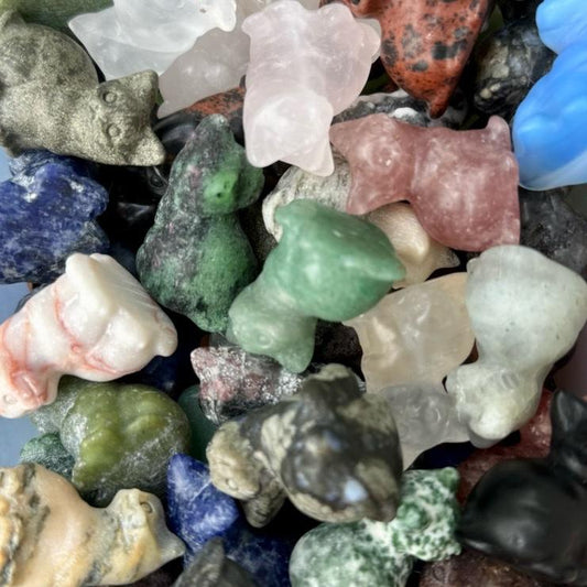 Mini Crystal Cat Carvings| Choose Your Material| One Piece