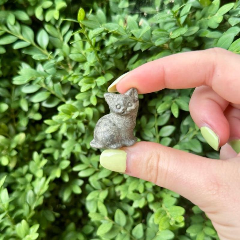 Mini Crystal Cat Carvings| Choose Your Material| One Piece