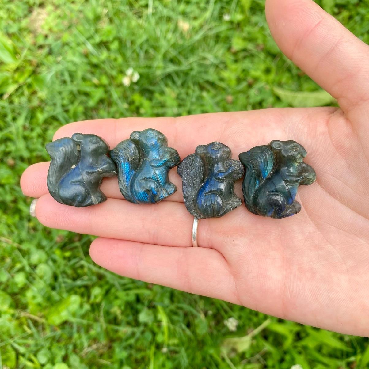 One Labradorite Carving| Fairies| Pegasus| Butterflies