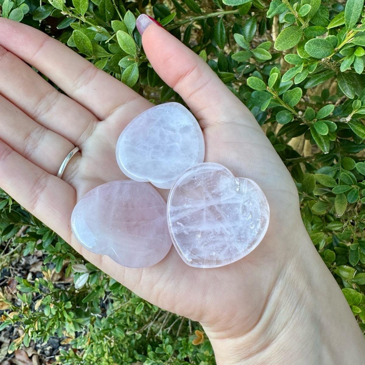 Crystal Worry Stones| Heart Shaped| Oval Shaped