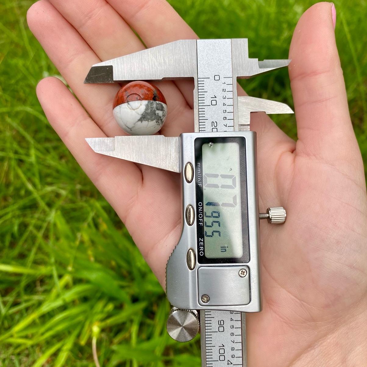 Poke Ball Carvings| Pokemon| Red Jasper & Howlite