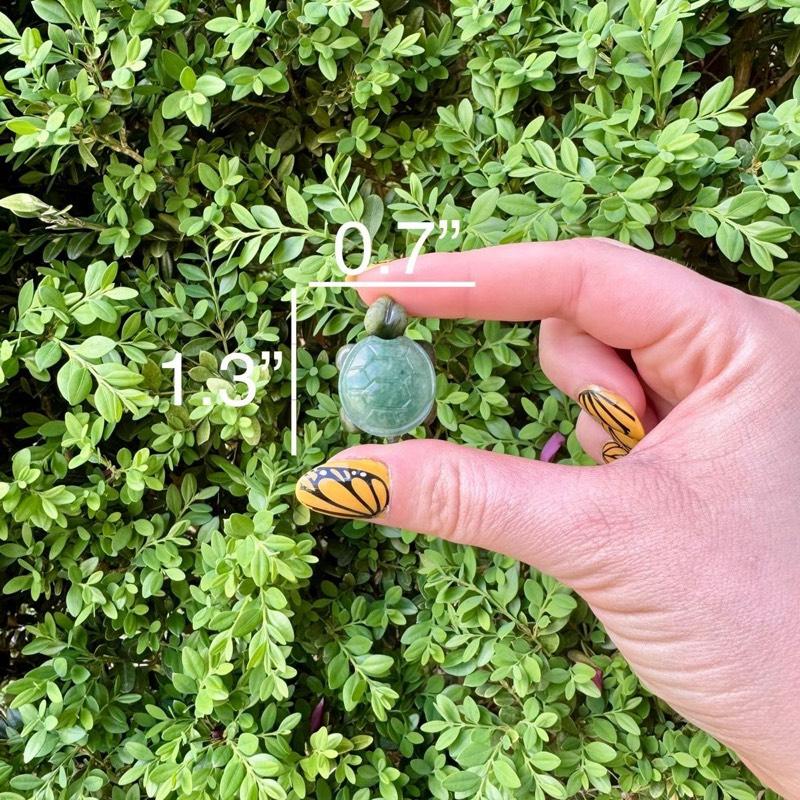 Crystal Turtle Carvings | Serpentine body With other Material Shells