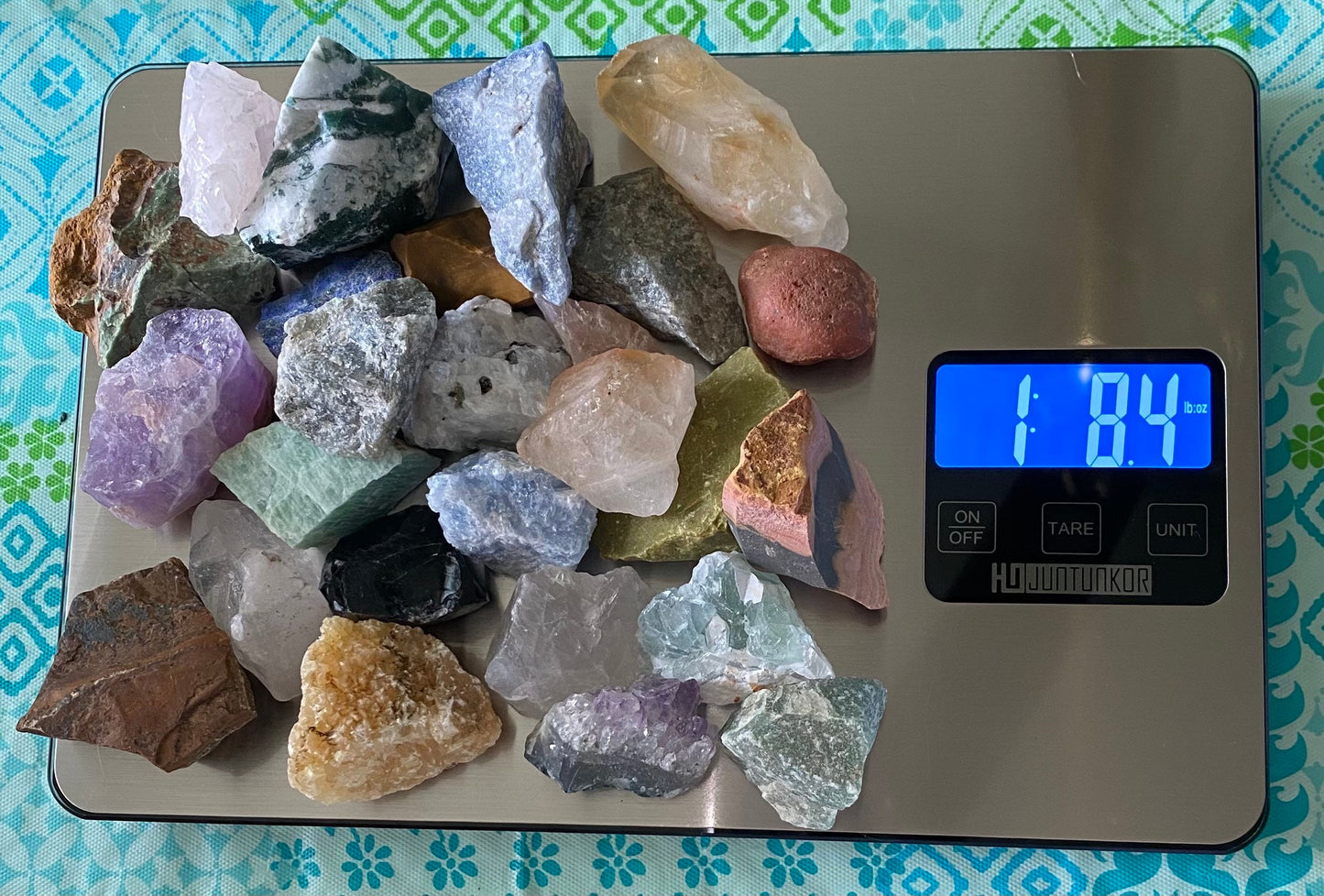 Rough Crystal Gemstones- 1/4-2 Pounds Of a Random Assortment