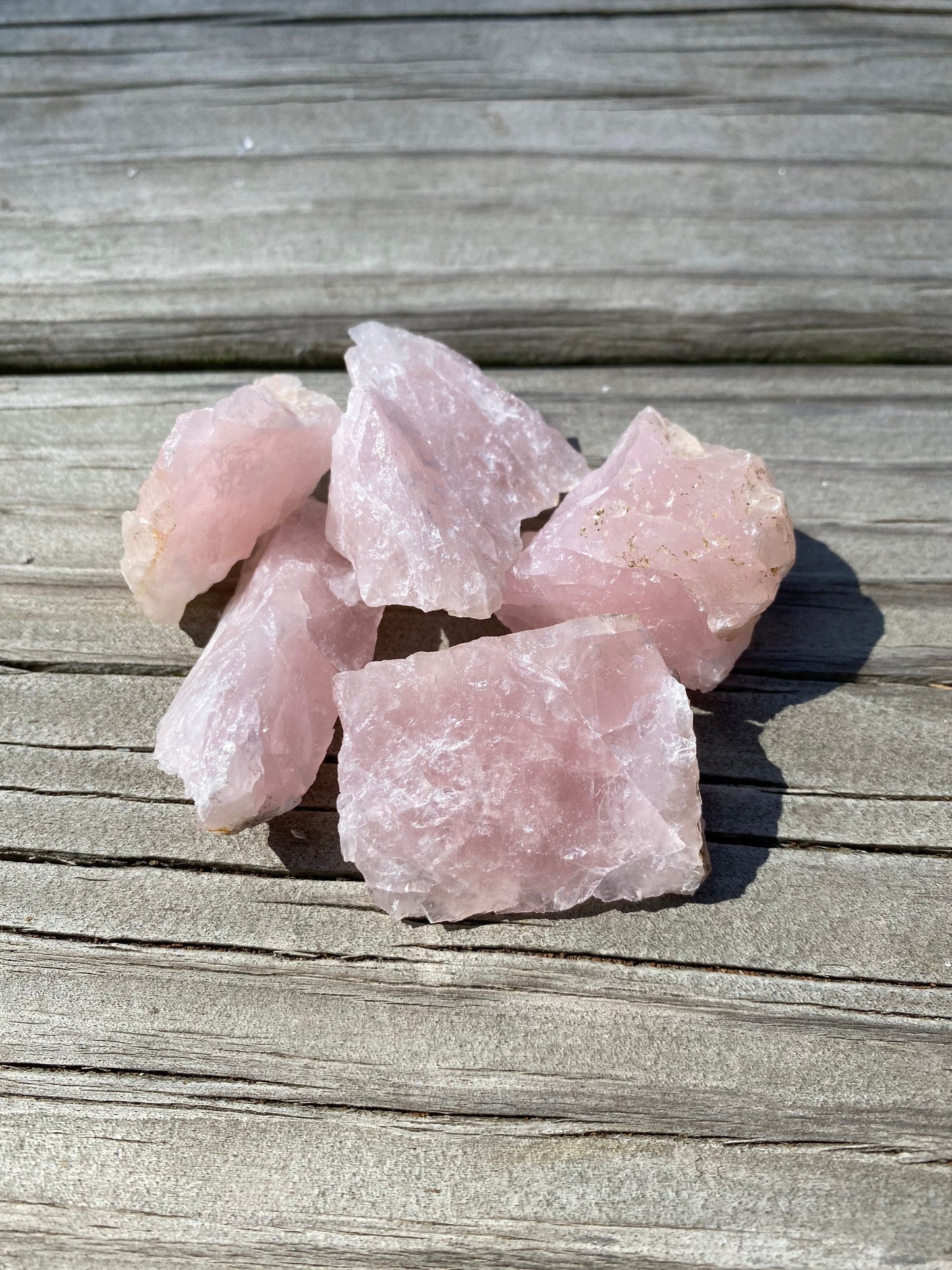 Raw Rose Quartz- 1,2,3 or 5 rose Quartz!