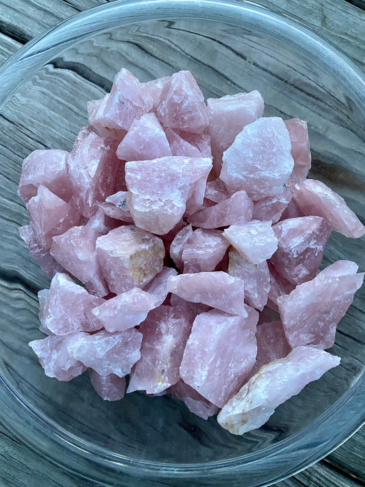 Raw Rose Quartz- 1,2,3 or 5 rose Quartz!