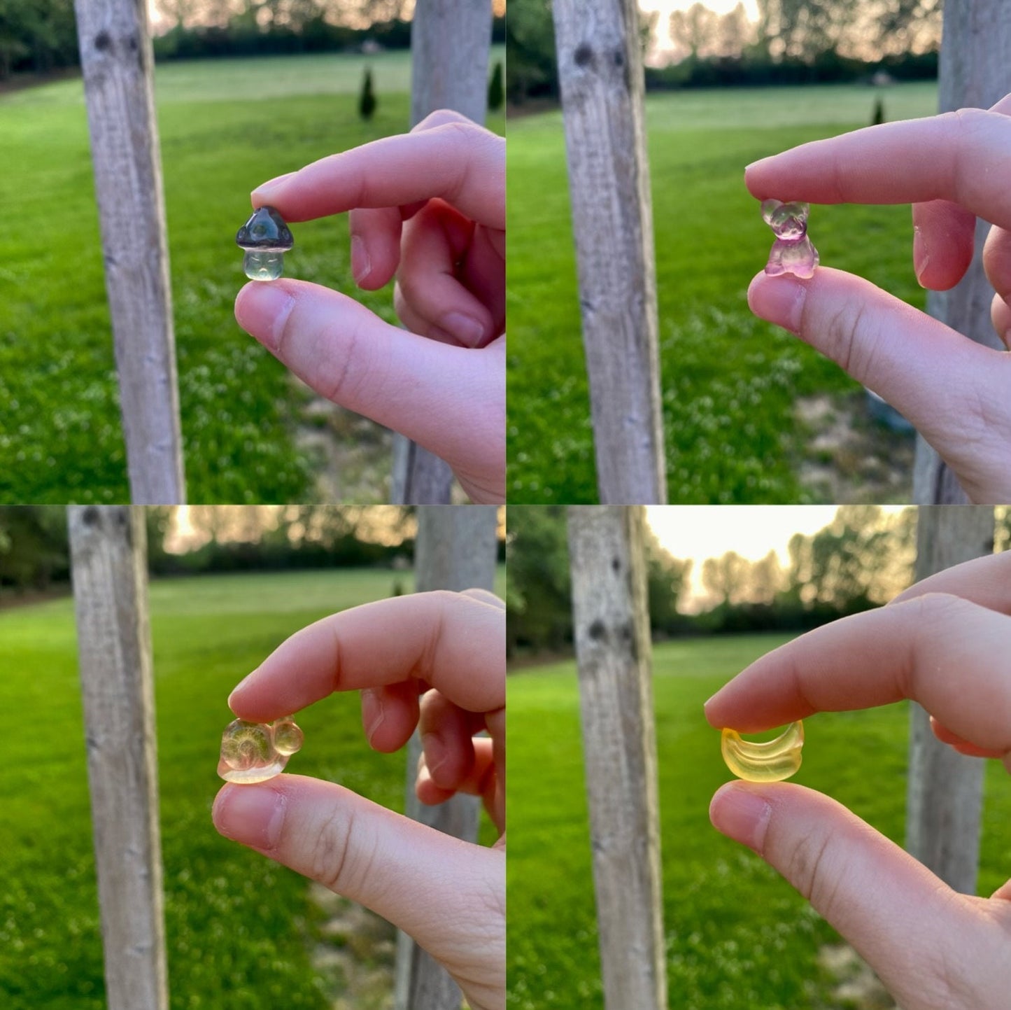 Mini Fluorite Carving Confetti| Crystal Spoon Included