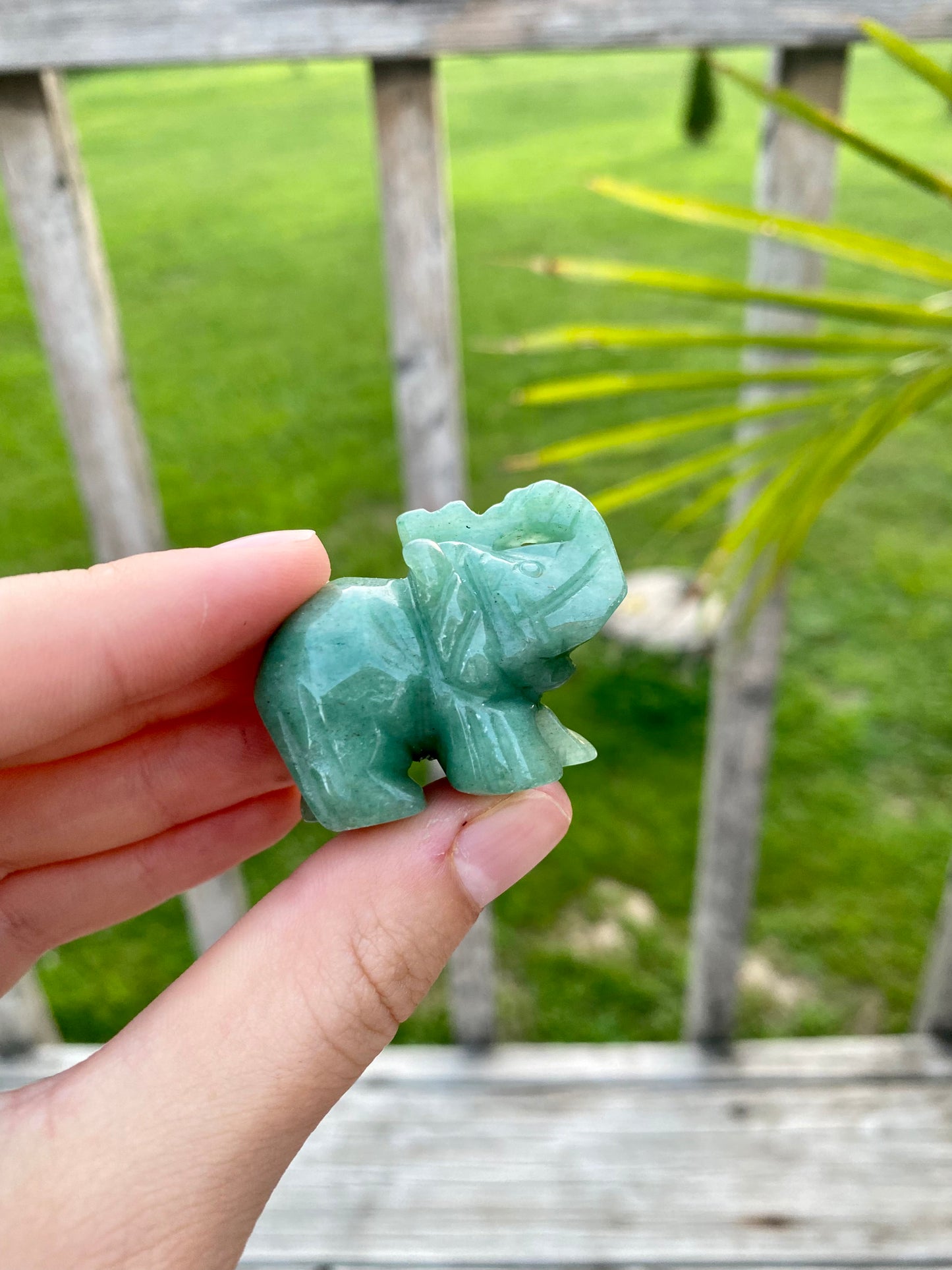 Crystal Elephant Carvings