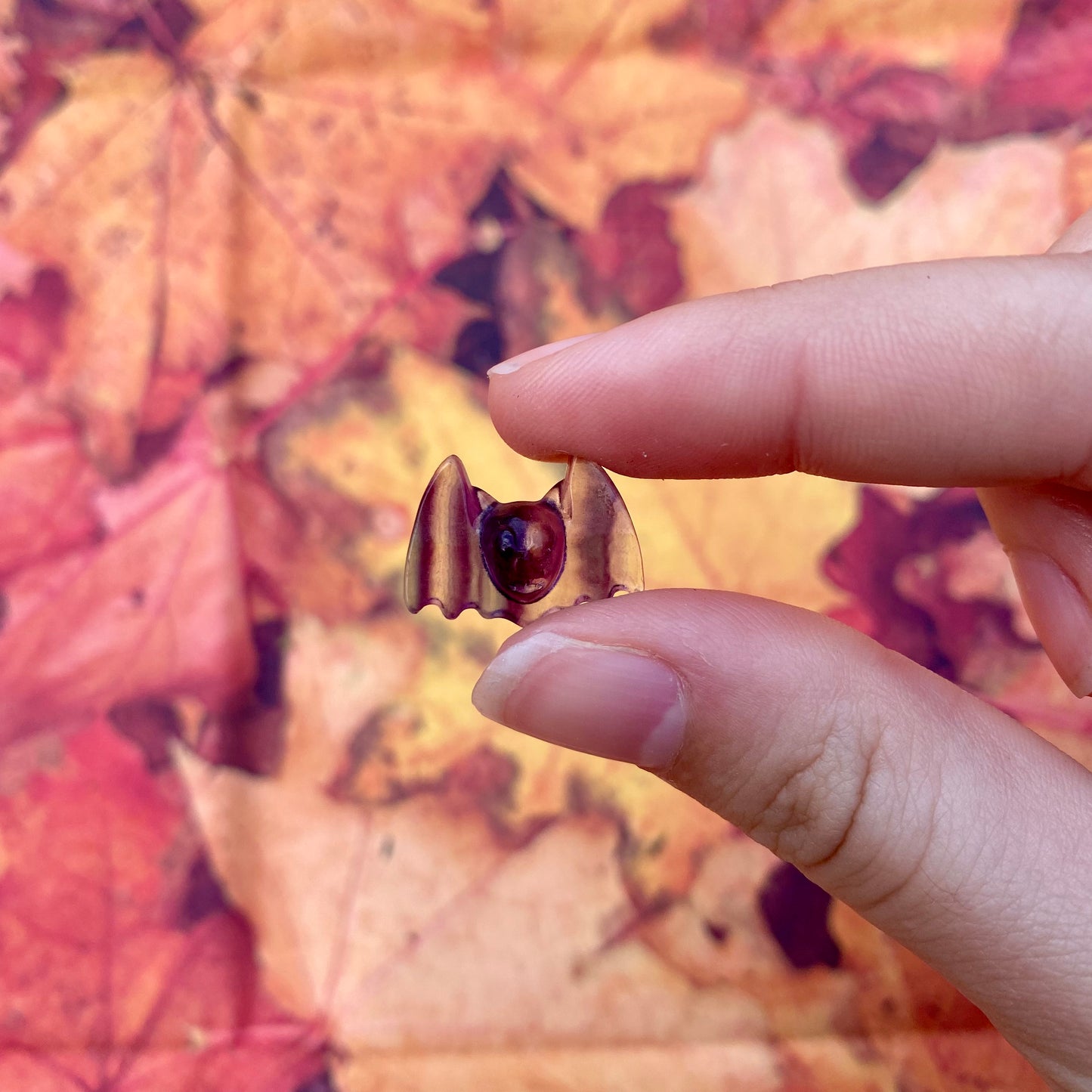 Mini Fluorite Bat Carving