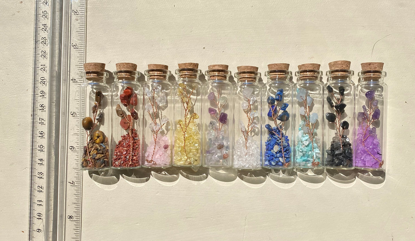 Crystal Chip Tree Bottles